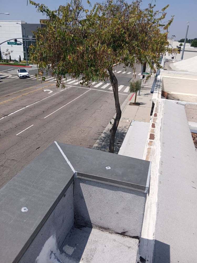 Parapet coping + flat-roof edge metal in Alhambra