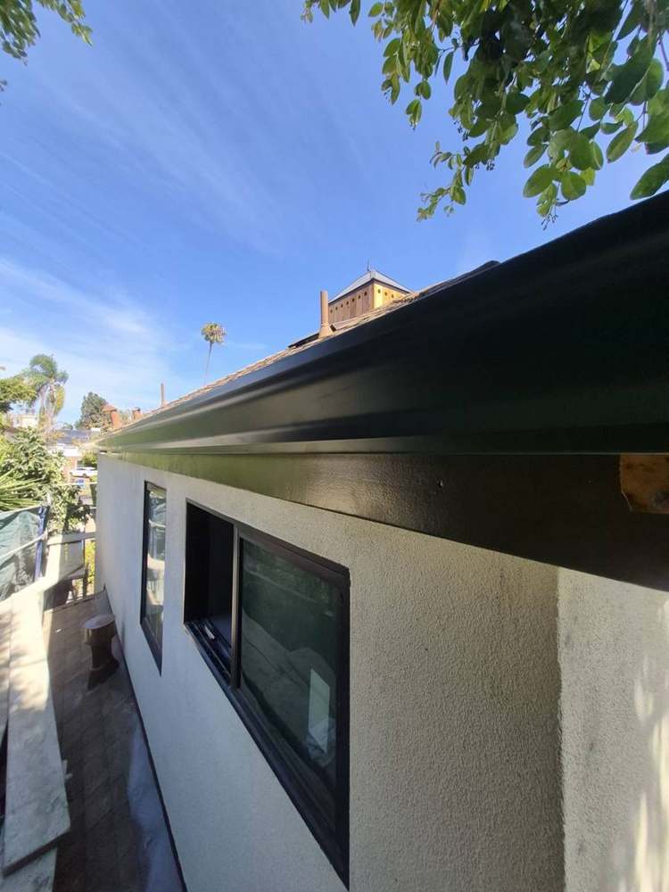 Fascia gutter + eave edge metal in Los Angeles