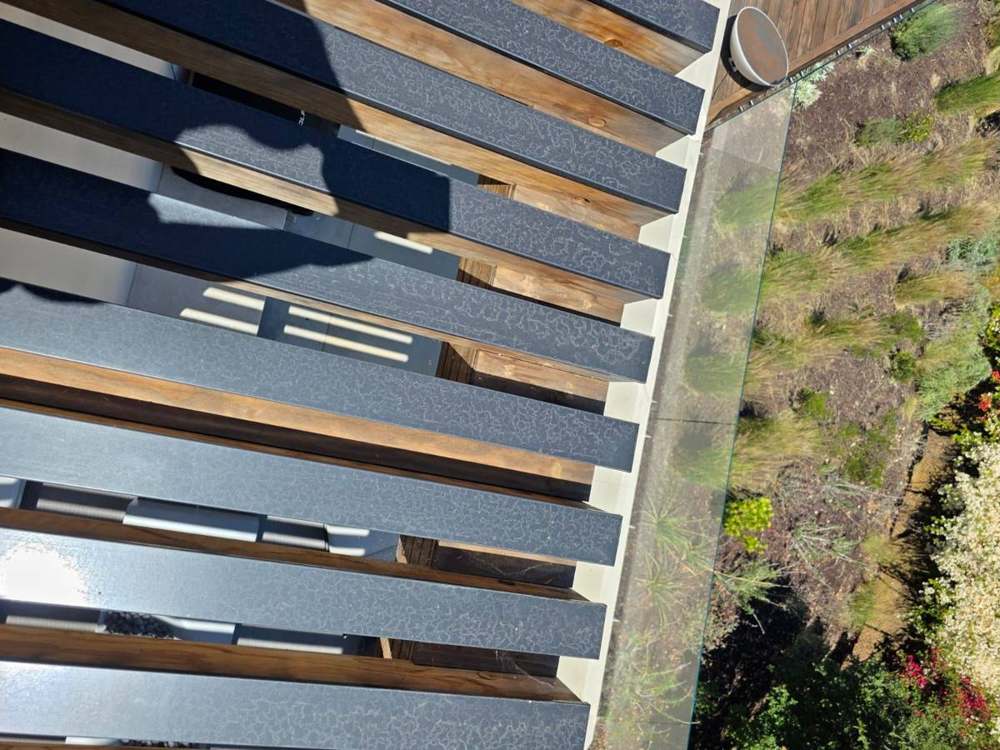 Pergola beam cap wraps in Bel Air
