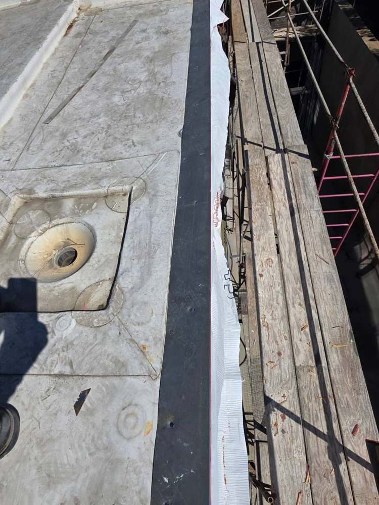 Copper drip edge + rain diverters in Echo Park